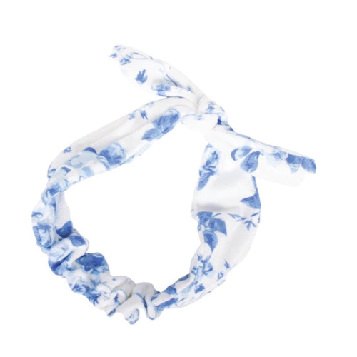 Terry Spa Headband in Blue Rose