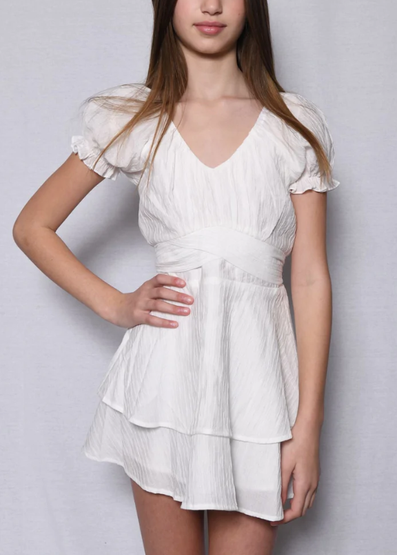 Katie J Delilah Dress in White – mitylene