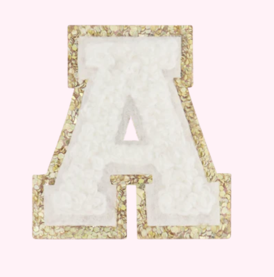 Stoney Clover Lane White Pearl Letter Patches – mitylene