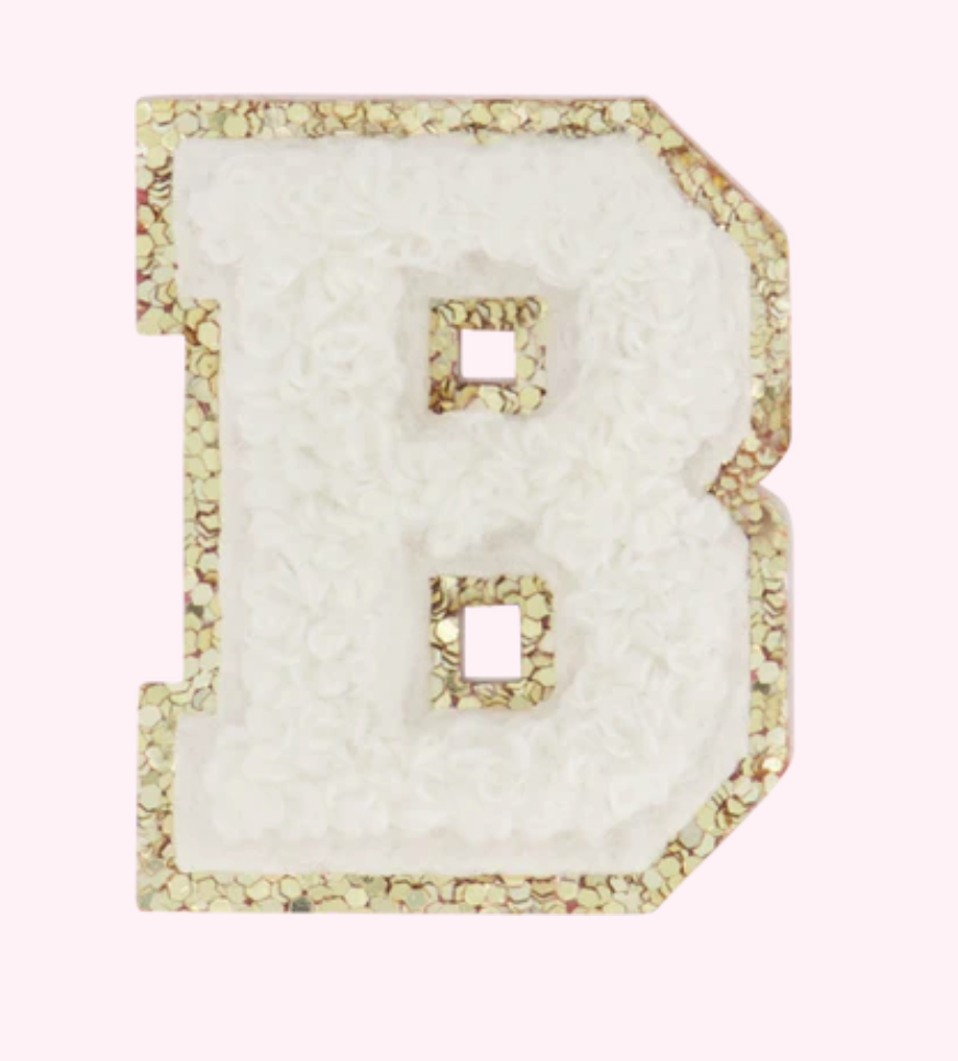 Glitter Varsity Number Patches, Stoney Clover Lane Patches
