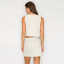 Shell Trim Mini Skirt