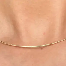 Gold Wire Choker Necklace