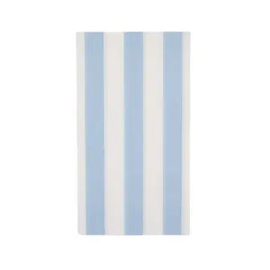 Sky Blue Cabana Stripe Guest Napkins