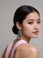 Turquoise Stone Teardrop Earring