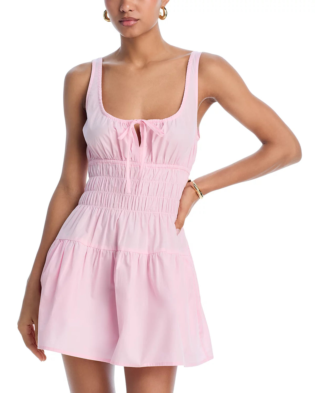 Ciao Lucia Gianluca Light Pink Cotton Dress