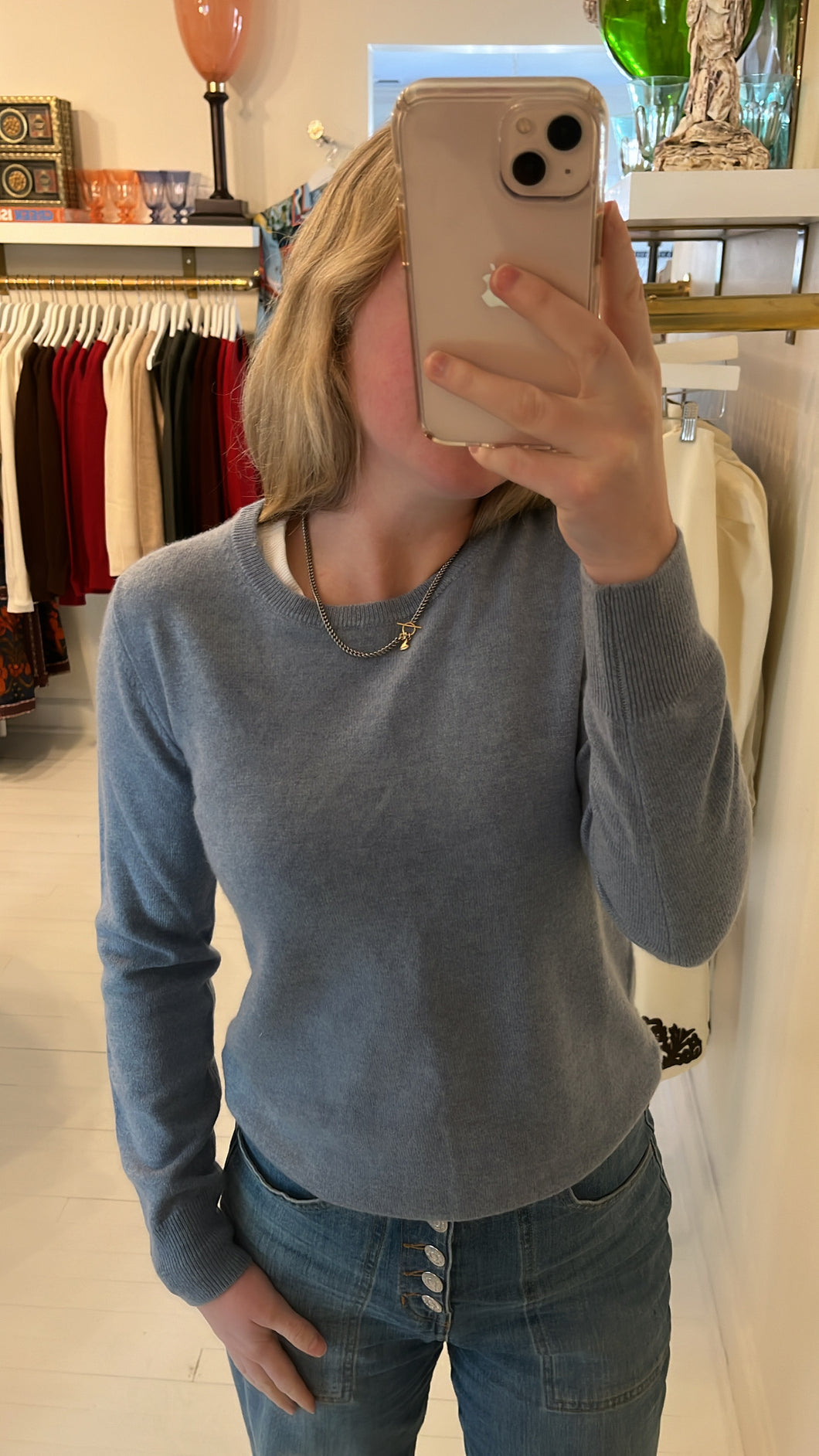 Mitylene Cashmere Crewneck Sweater