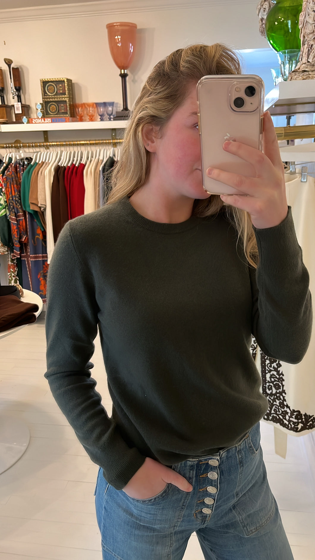 Mitylene Cashmere Crewneck Sweater