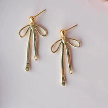 Mitylene Gold Bow Stud Earrings