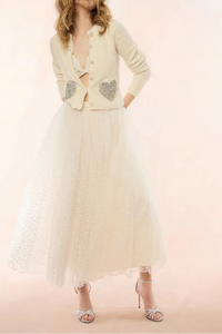 LoveShackFancy Leocadia Wool-Blend Heart Cardigan