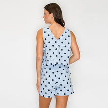 Sky Dot Side-Tie Top