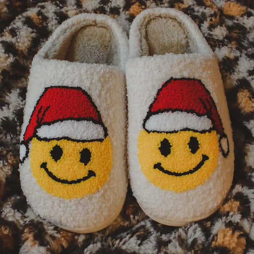 Mitylene Smiley Santa Slippers