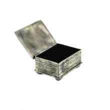 Rustic Silver Box with Turquoise
