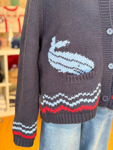 Lobster Varsity Cardigan in Navy
