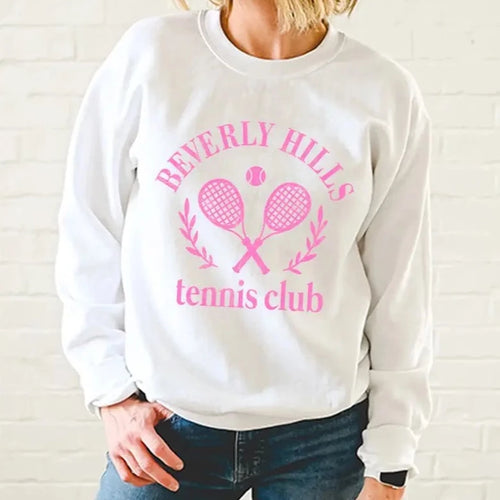 Mitylene Beverly Hills Tennis Club Sweatshirt in White
