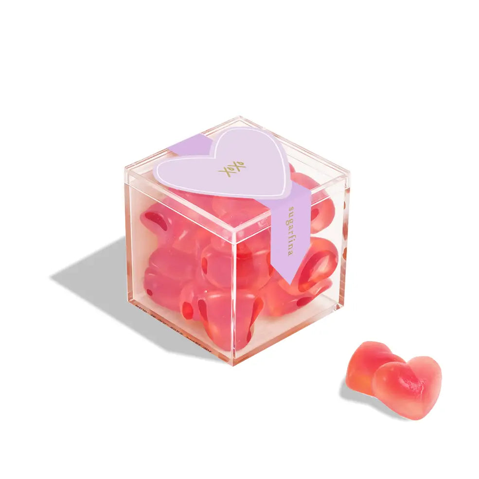 Sugarfina XOXO Strawberry Hearts Small Candy Cube