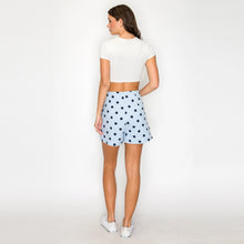 Sky Dot Side-Tie Skort