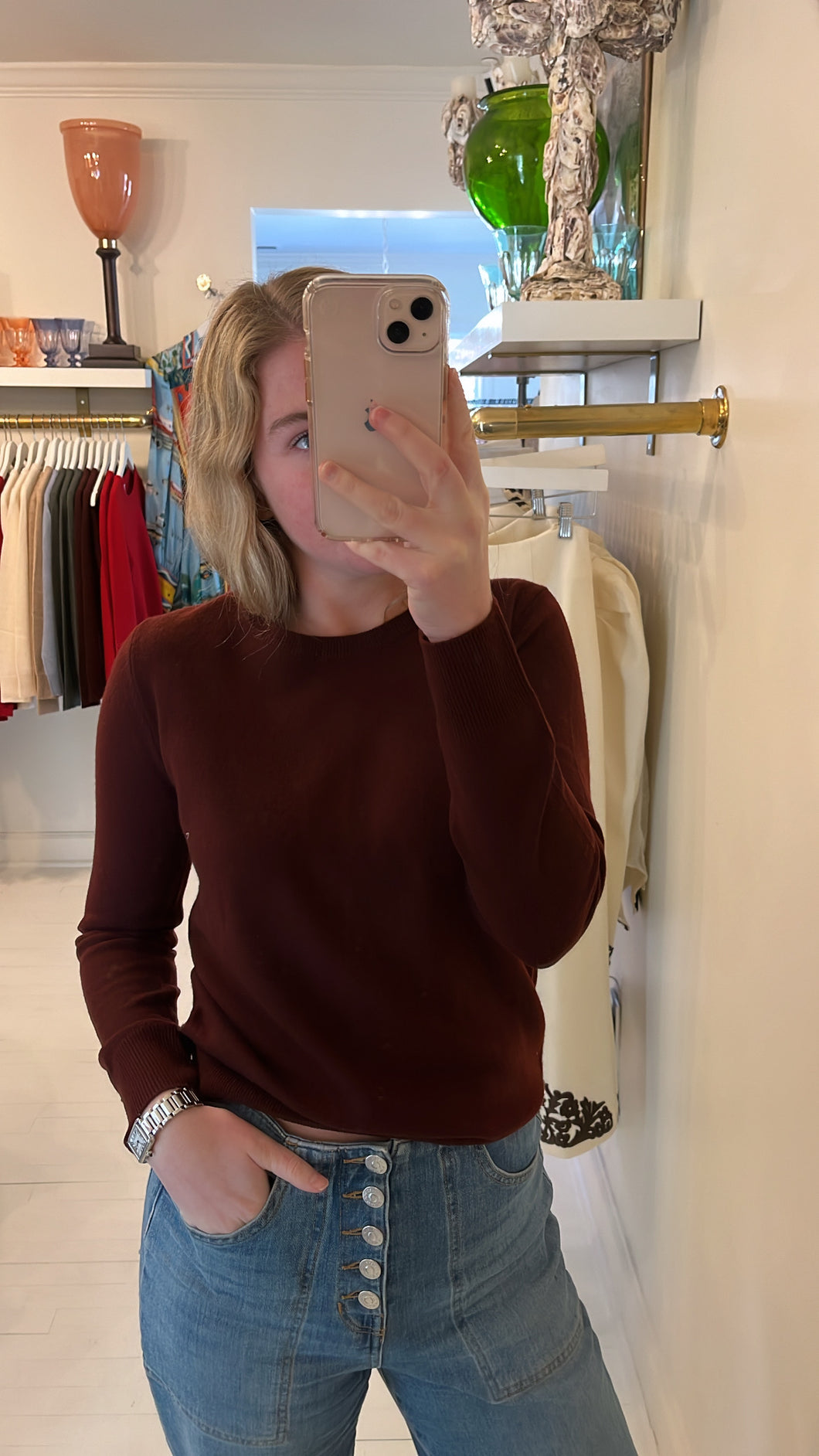 Mitylene Cashmere Crewneck Sweater