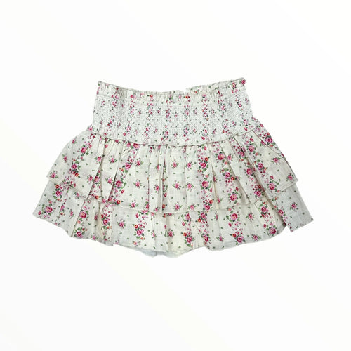 Katie J Tween Dominique Smocked Waist Ruffle Skort