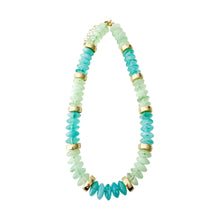 Beaded Gold Disc Necklace