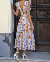 Positano Couture Maxi Skirt in Vermentino Flower