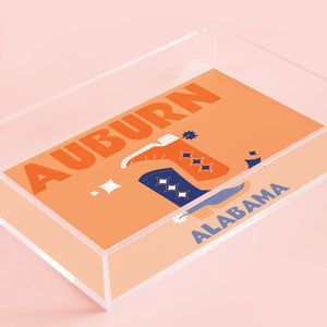 Small Auburn Kickoff Tray