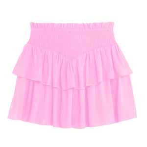 Katie J Brooke Ruffle Skirt in Pink