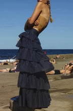 Bird & Knoll Lou Skirt in Inky Blue