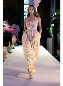 LoveShackFancy Luxie Floral Midi Dress