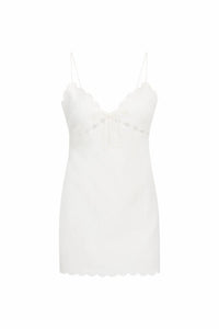 LoveShackFancy Sydow Linen Mini Dress