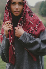 Maison Lecomte Flament Scarf Bandana Bourdeaux