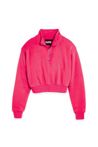 Katie J Tween Dylan Three Quarter Zip Sweatshirt