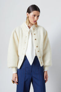 The Label Edition Leandra Cardigan Off-White