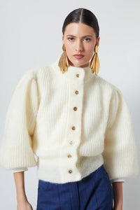 The Label Edition Leandra Cardigan Off-White