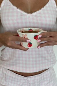 Happy Camp3r Pink Gingham Olivia Tank