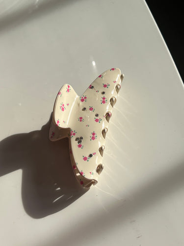 Ditsy Floral Claw Clip