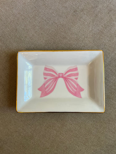 Pink Bow Tray