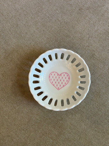 Pink Heart Ring Tray