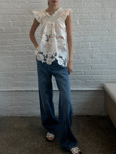 Loretta Caponi Maria Shirt in White