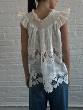 Loretta Caponi Maria Shirt in White