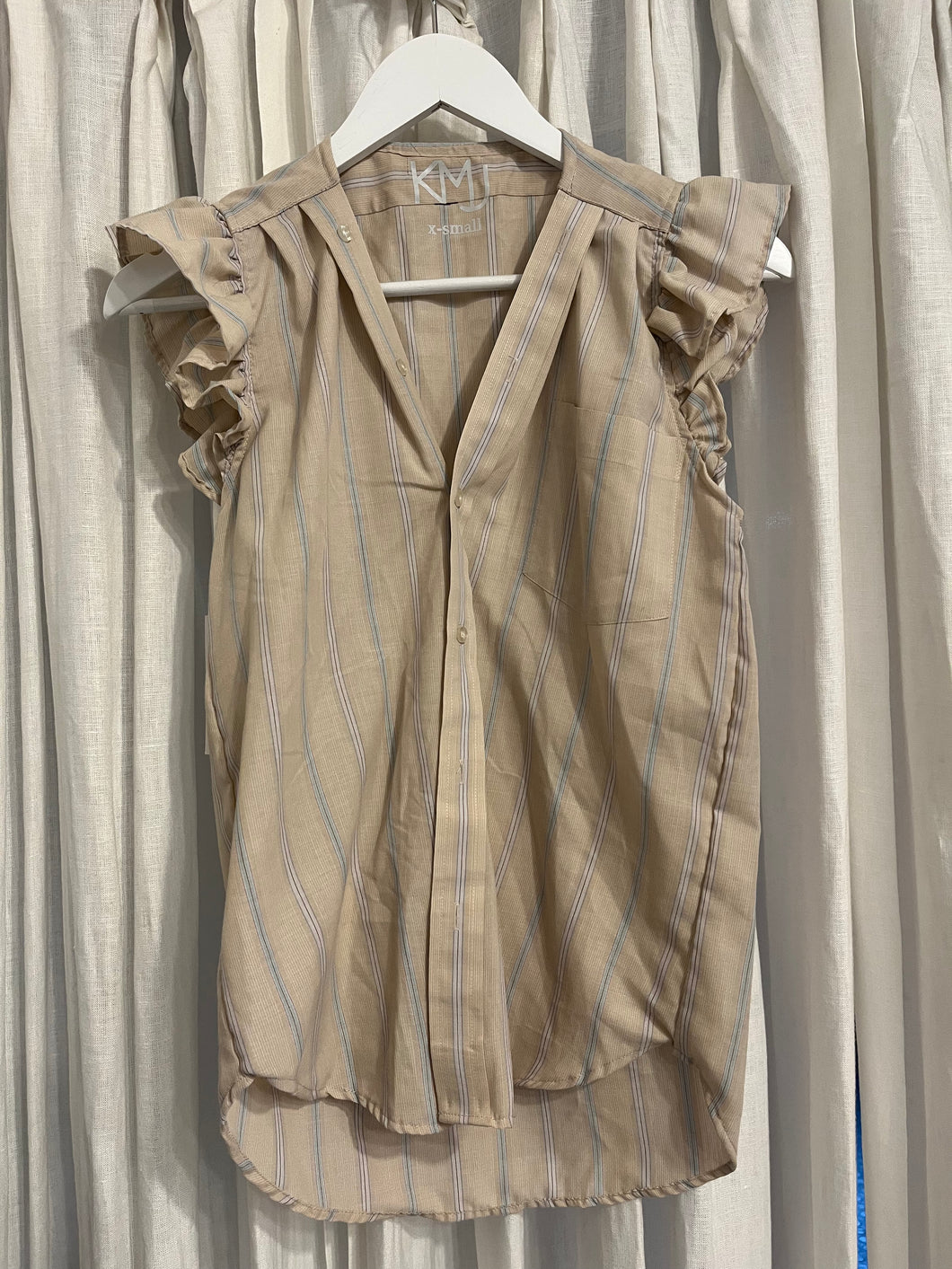 ReWorked KMJ Olivia Sleeveless Top in Taupe