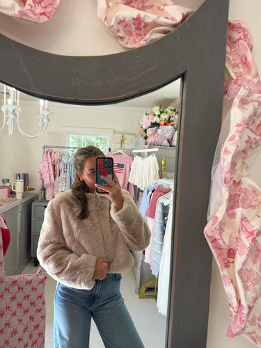 Faux Fur Cropped Jacket Aspen