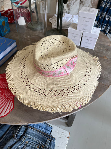 LoveShackFancy Linara Hat in Natural