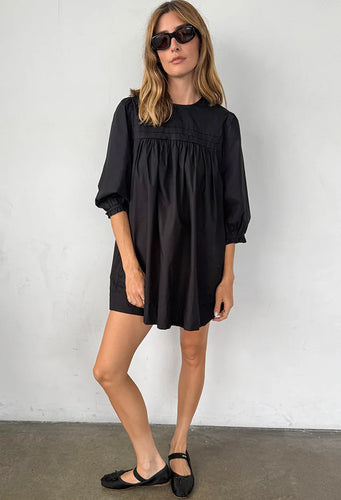 Ciao Lucia Jolin Dress Black Cotton Poplin