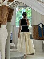 Anna October Basilia Dress in Cream and Black