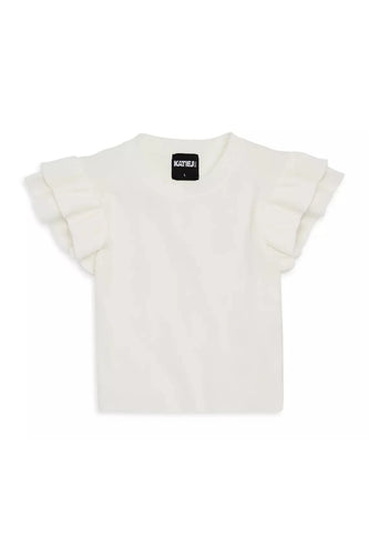 Katie J Tween Isla Top in White