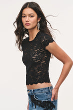LoveShackFancy Lucas Tee Black