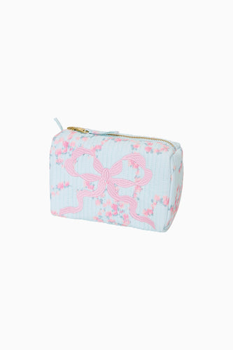 LoveShackFancy Octavia Pouch in Spruce Mint
