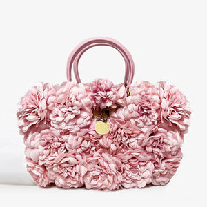 MME.Mink Peony Bouquet Tote in Peony Pink