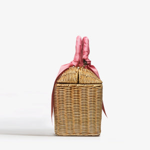 MME.Mink Croquet Tote No. 2 in Peony Pink