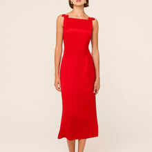 Kitri Nikita Red Satin Midi Dress